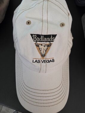 Badlands Las Vegas Embroidered Baseball Cap - Cream NWT
